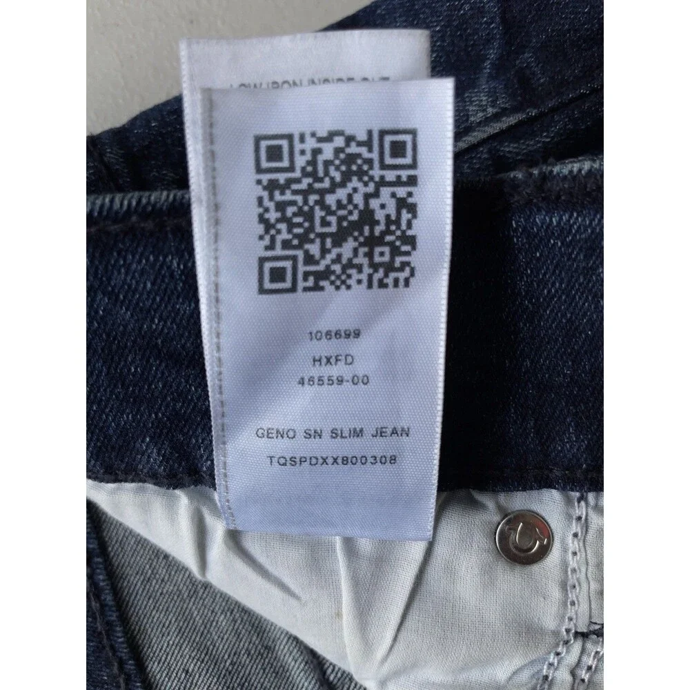 True Religion Geno Relaxed Slim Men’s W31 L34 Stretch Blue Denim Jeans